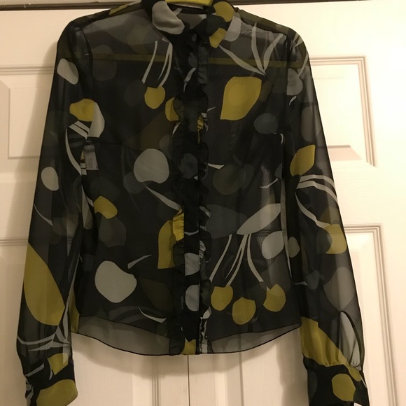 Miu Miu Tops - Miu Miu long sleeve sheer blouse